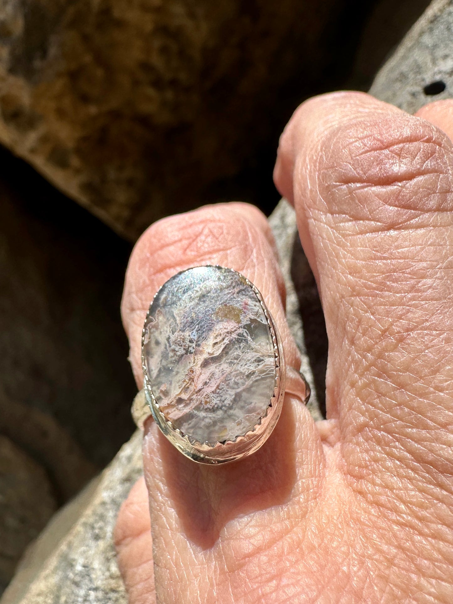 Richardson Ranch Moss Agate Ring