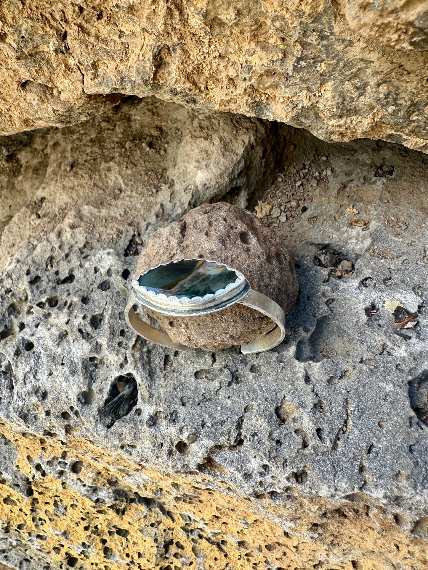 Moody Morrisonite Cuff Bracelet