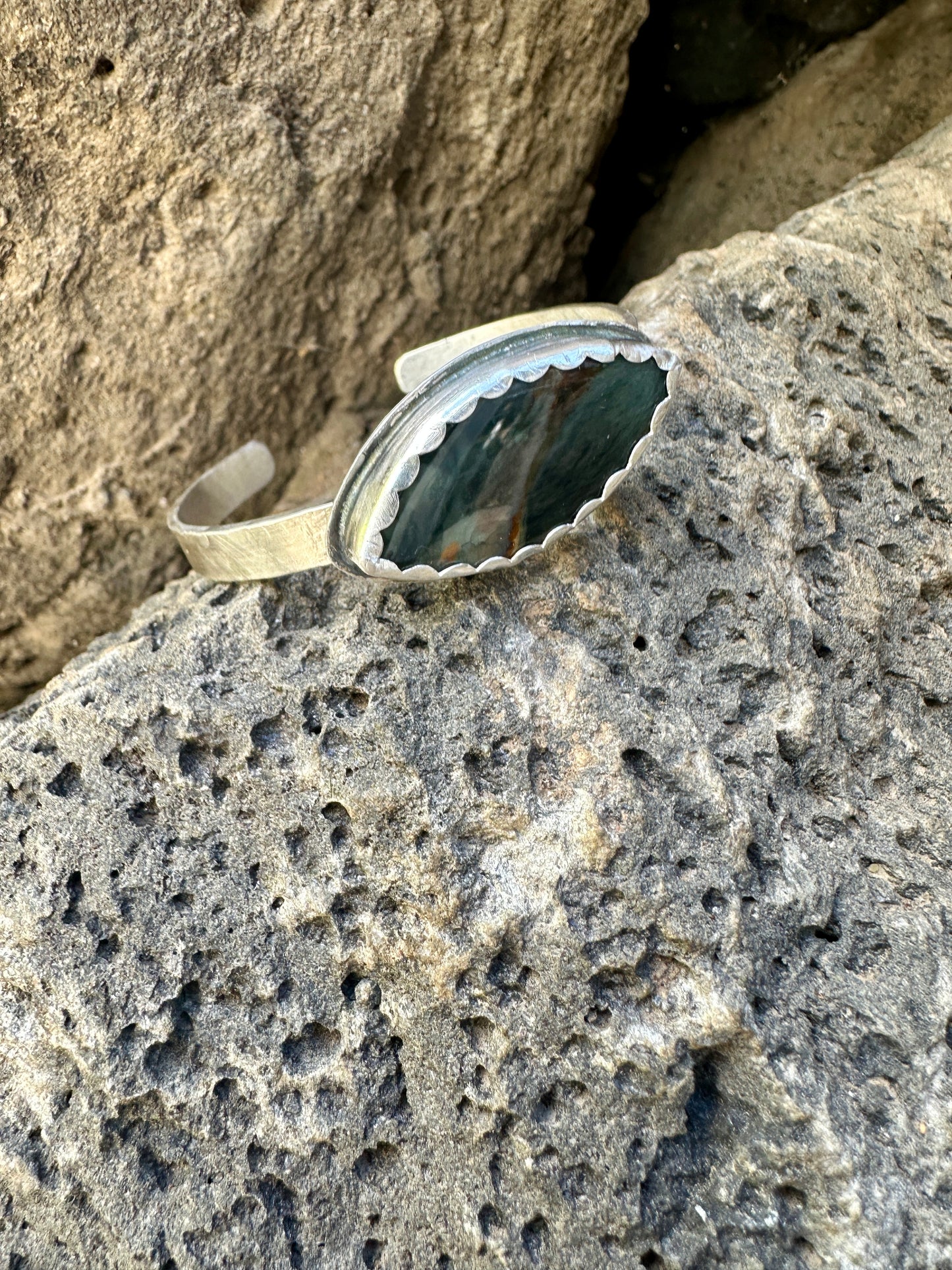 Moody Morrisonite Cuff Bracelet