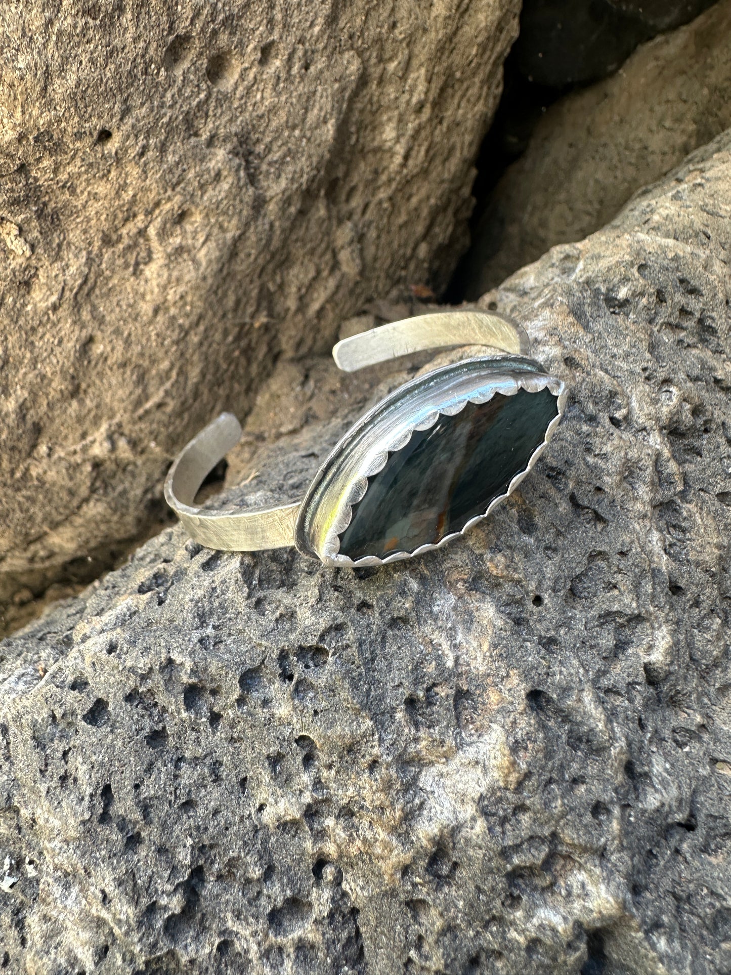 Moody Morrisonite Cuff Bracelet