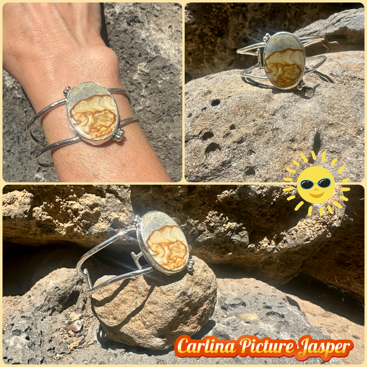 Carlina Picture Jasper goddess bracelet