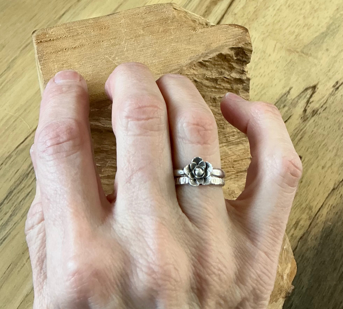 Flower stacker rings