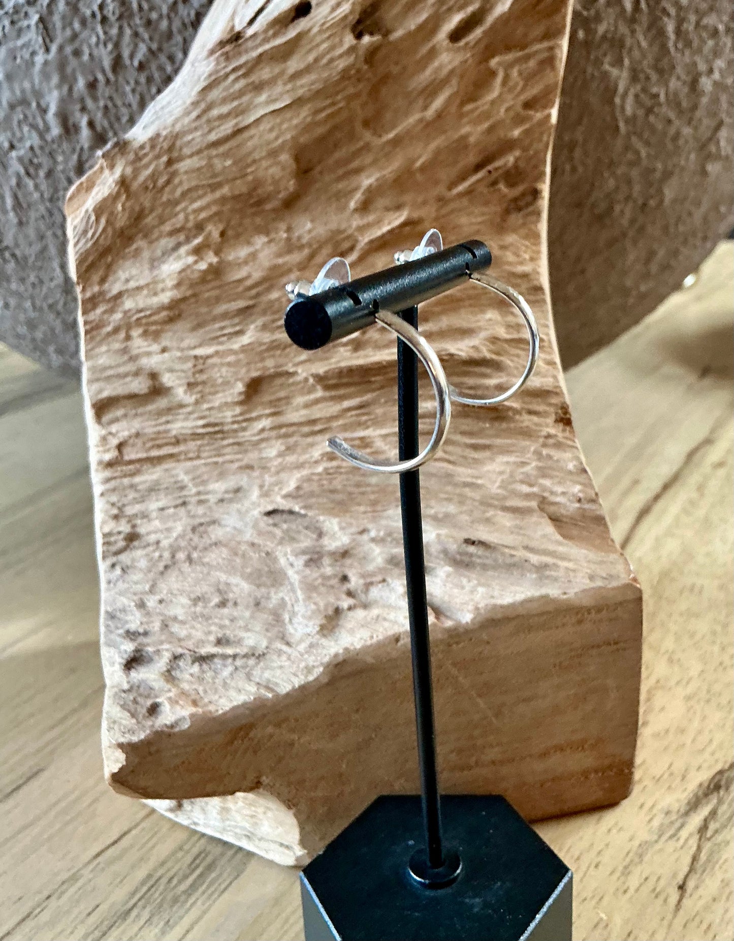 Sterling silver hoops