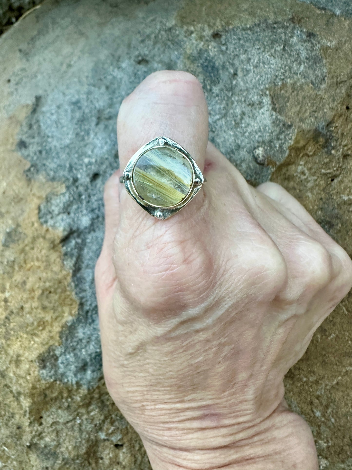 Rutilated Quartz Ring