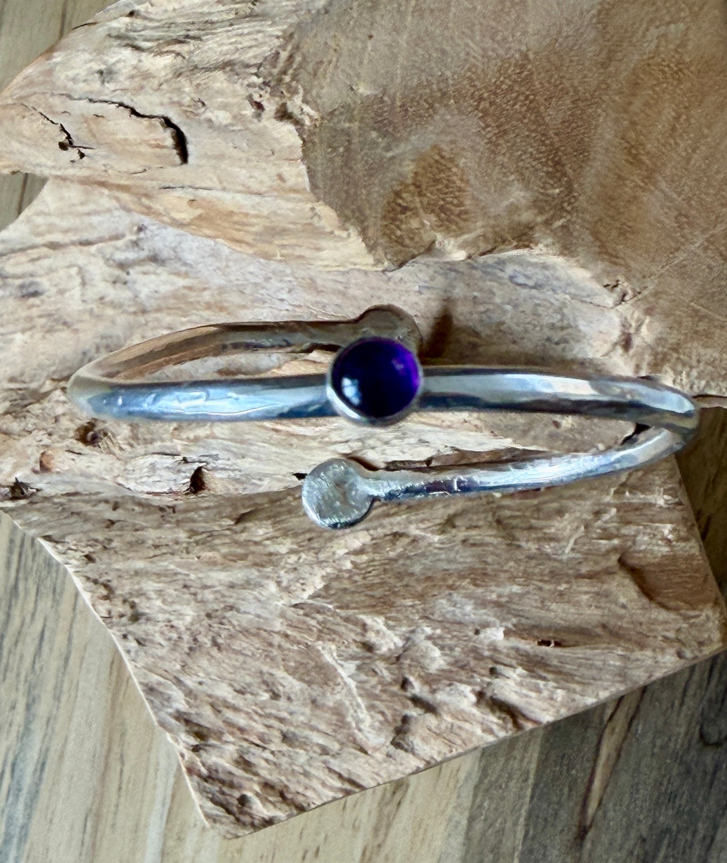 Silver Iolite cuff