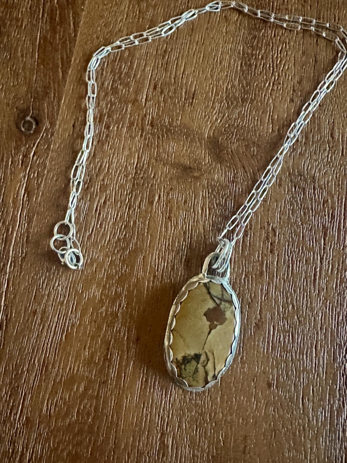 Owyhee Jasper Sterling Silver Necklase
