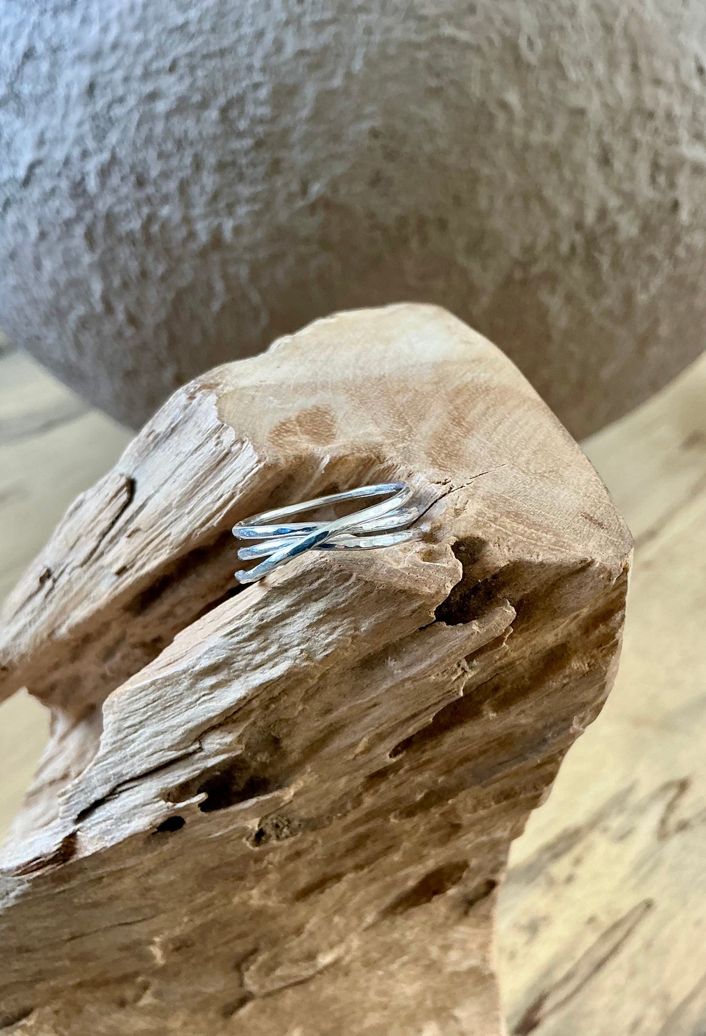 Unbroken sterling silver ring