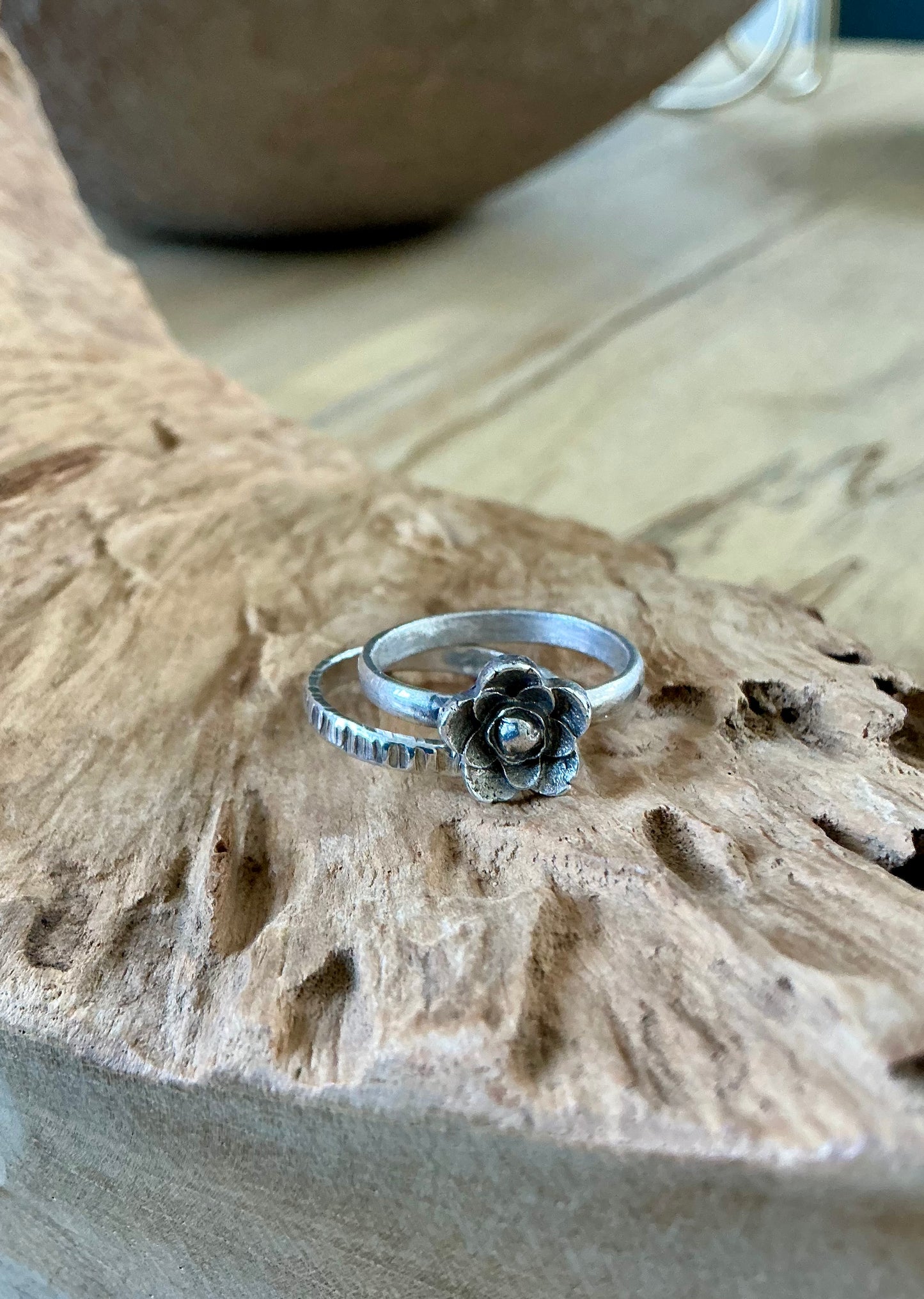 Flower stacker rings