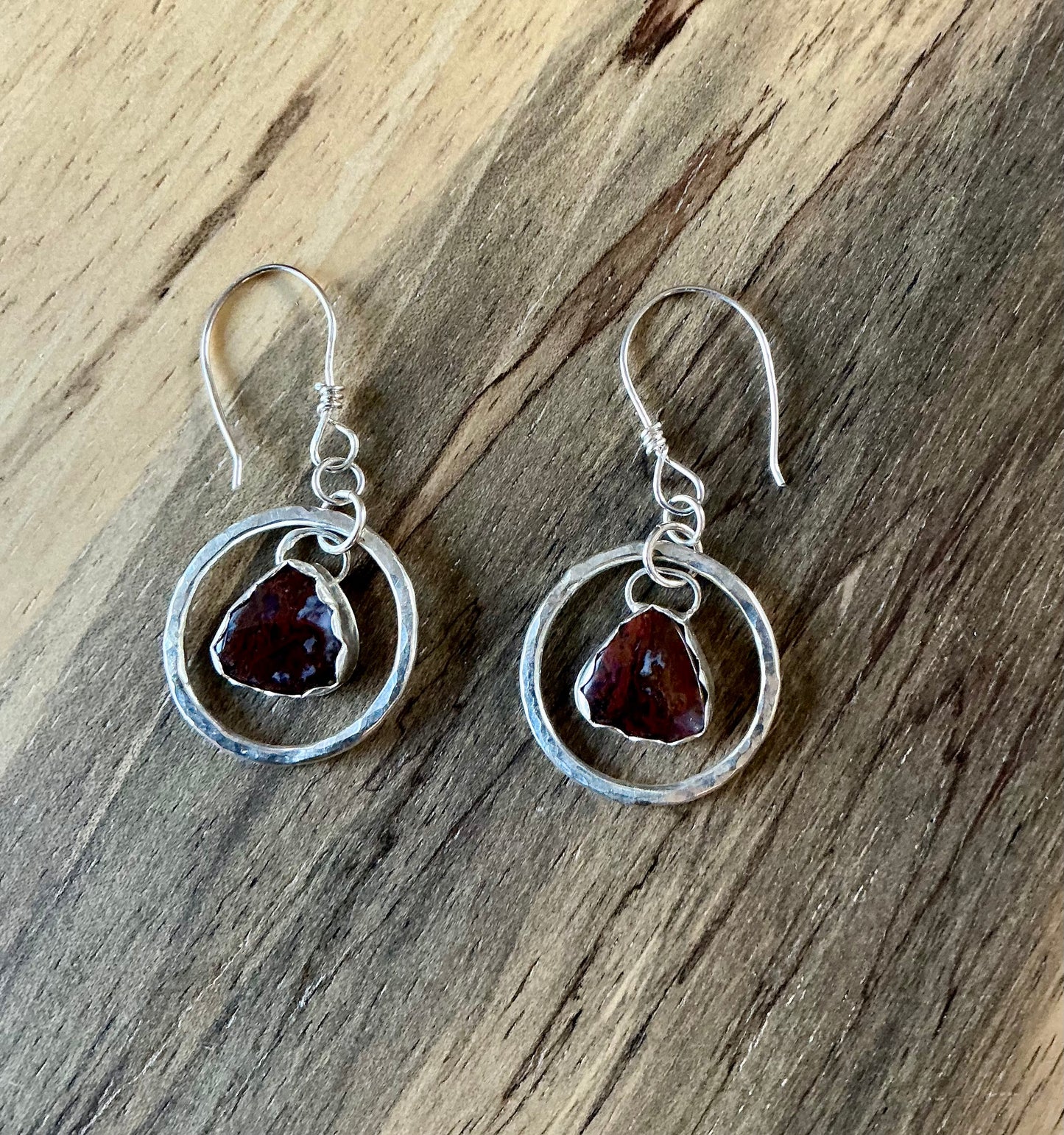 Maury mountain silver earrings