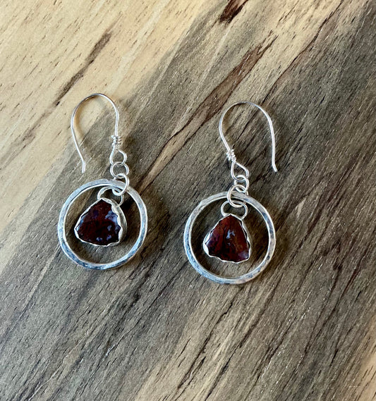 Maury mountain silver earrings