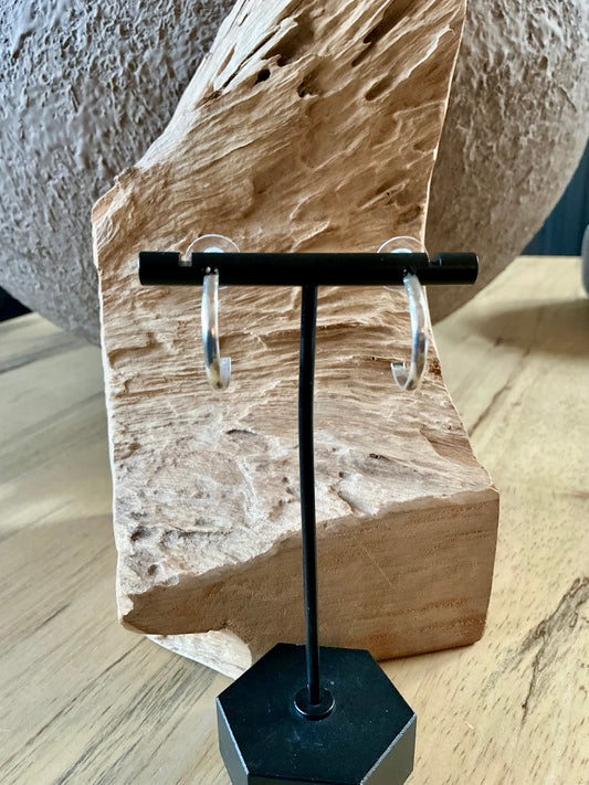 Sterling silver hoops