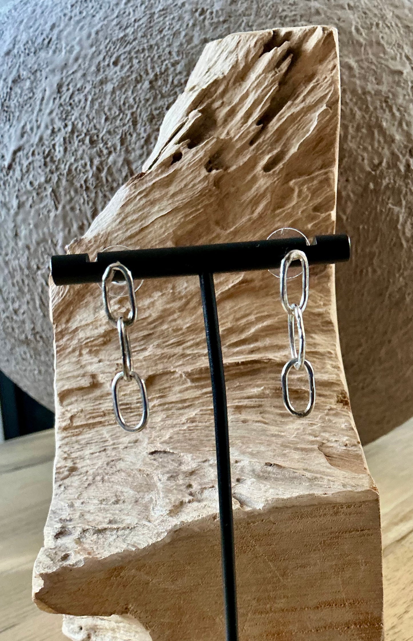 Rain chain earrings