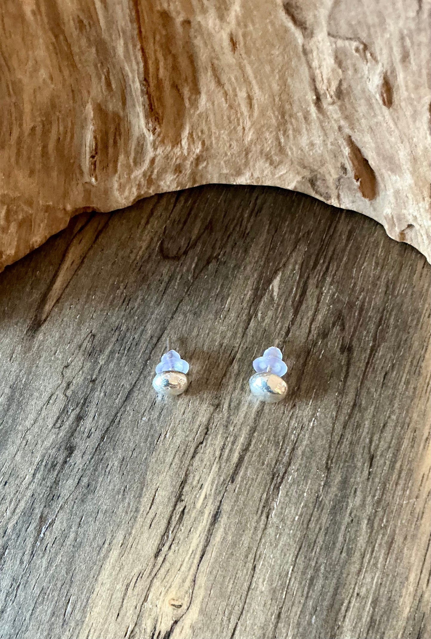 Recycled silver studs