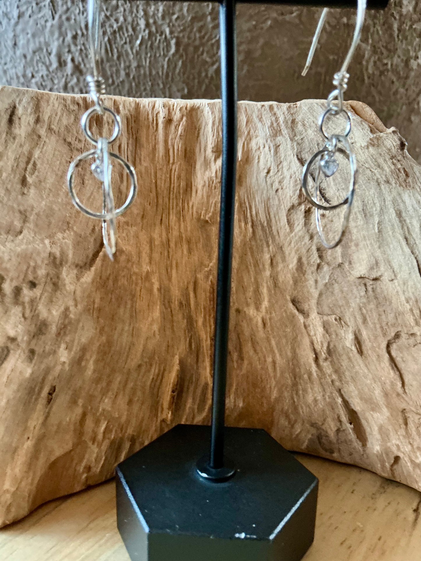 Cosmic hoops with little crystal hearts