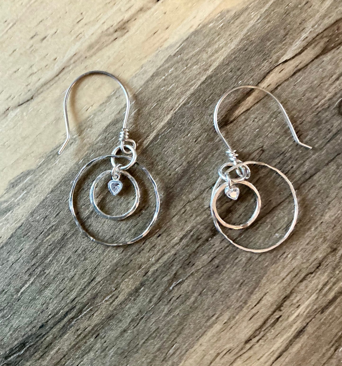 Cosmic hoops with little crystal hearts