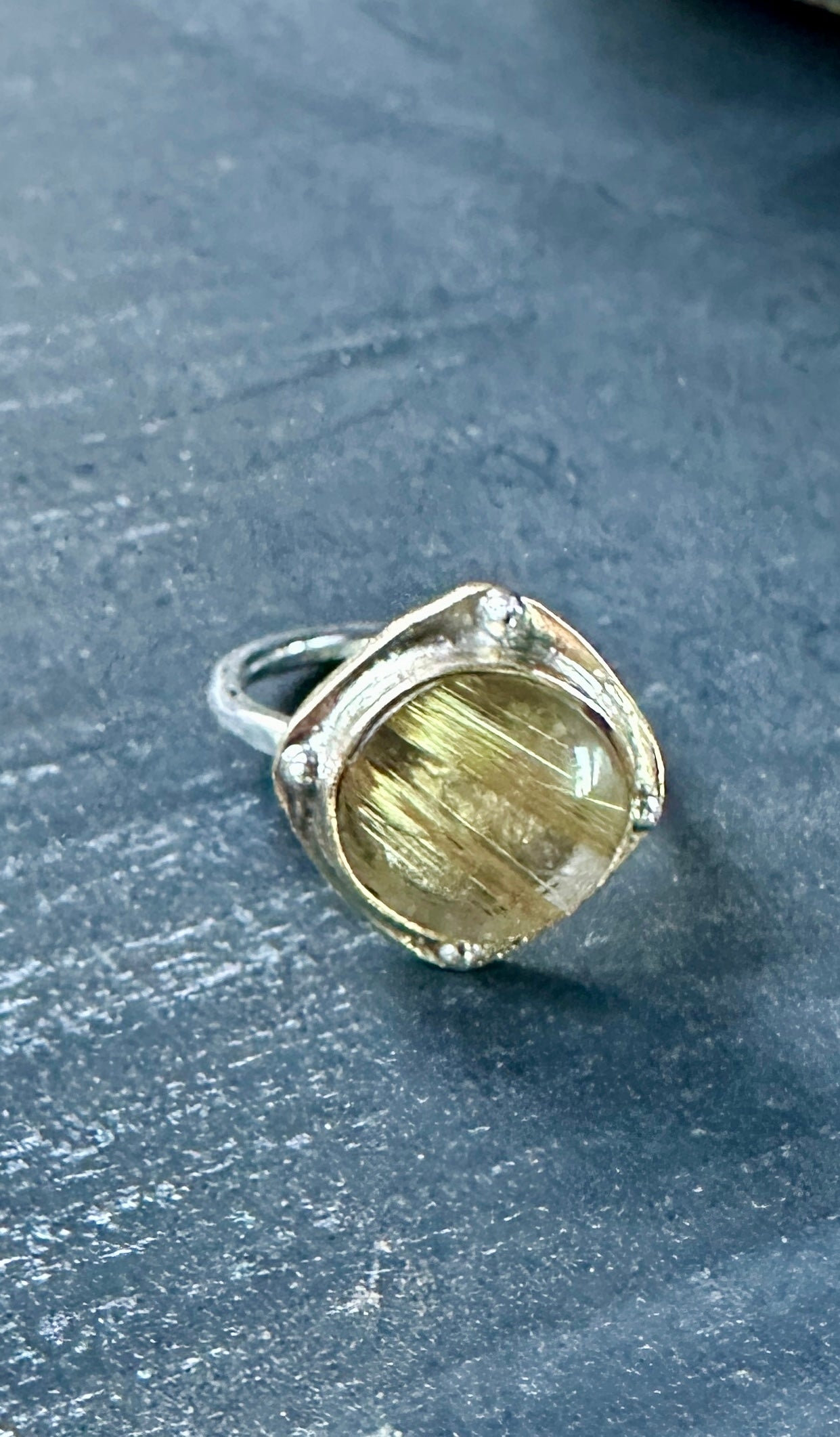 Rutilated Quartz Ring