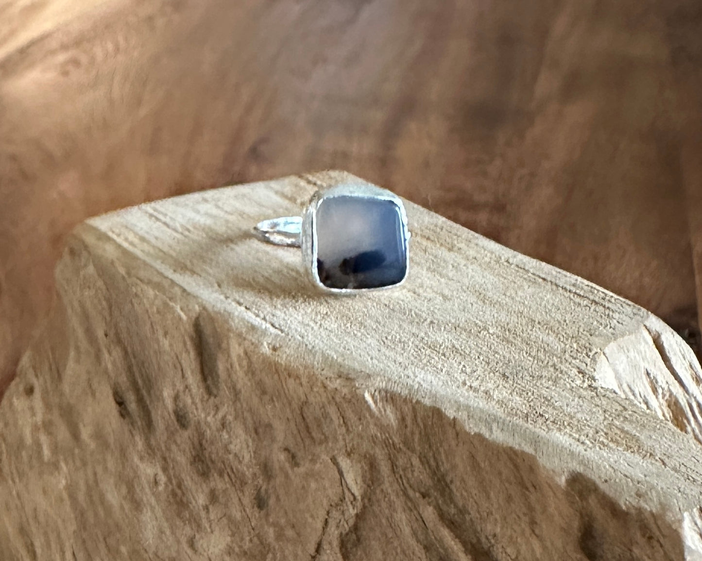 Montana Agate silver ring