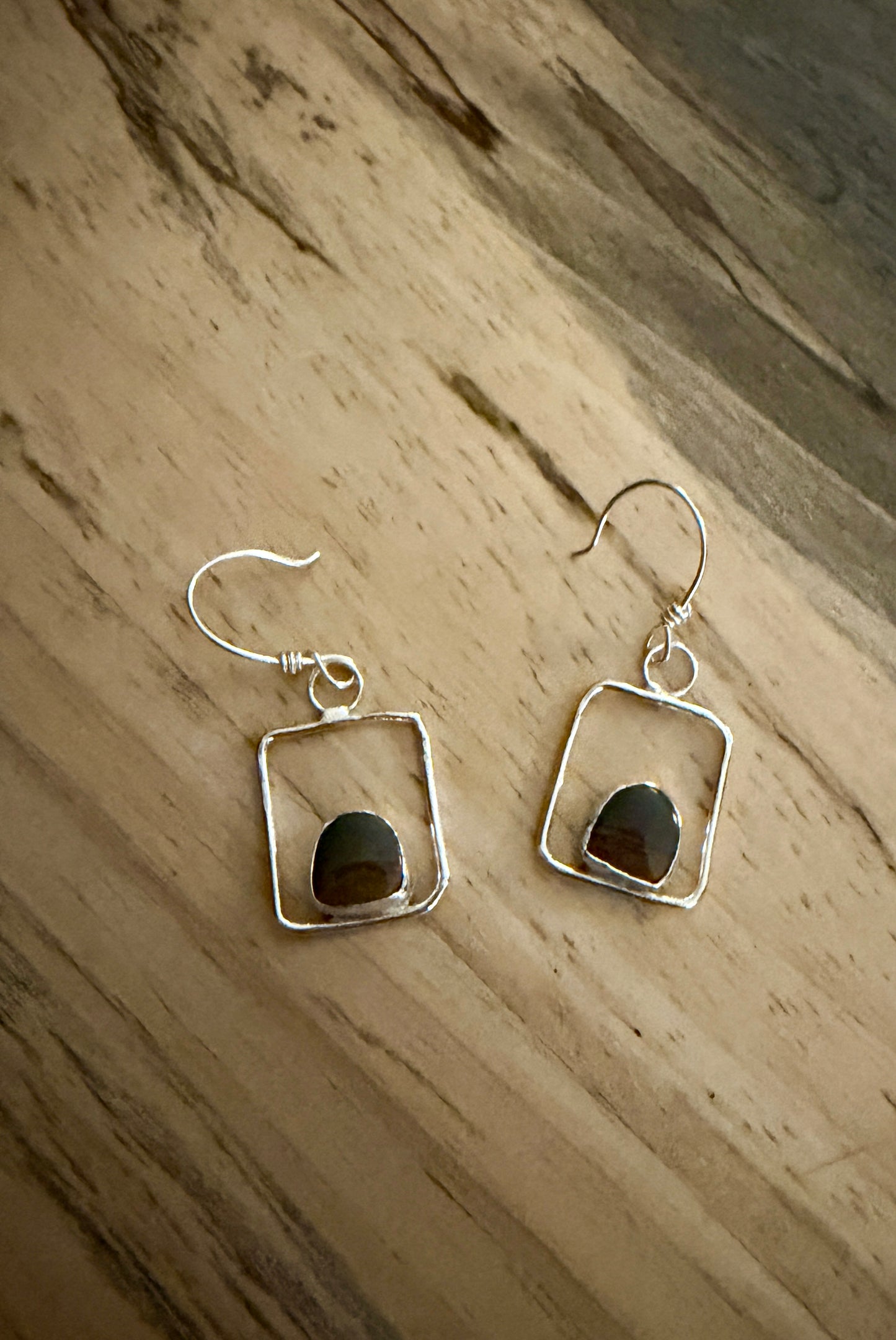 Picture Jasper earrings