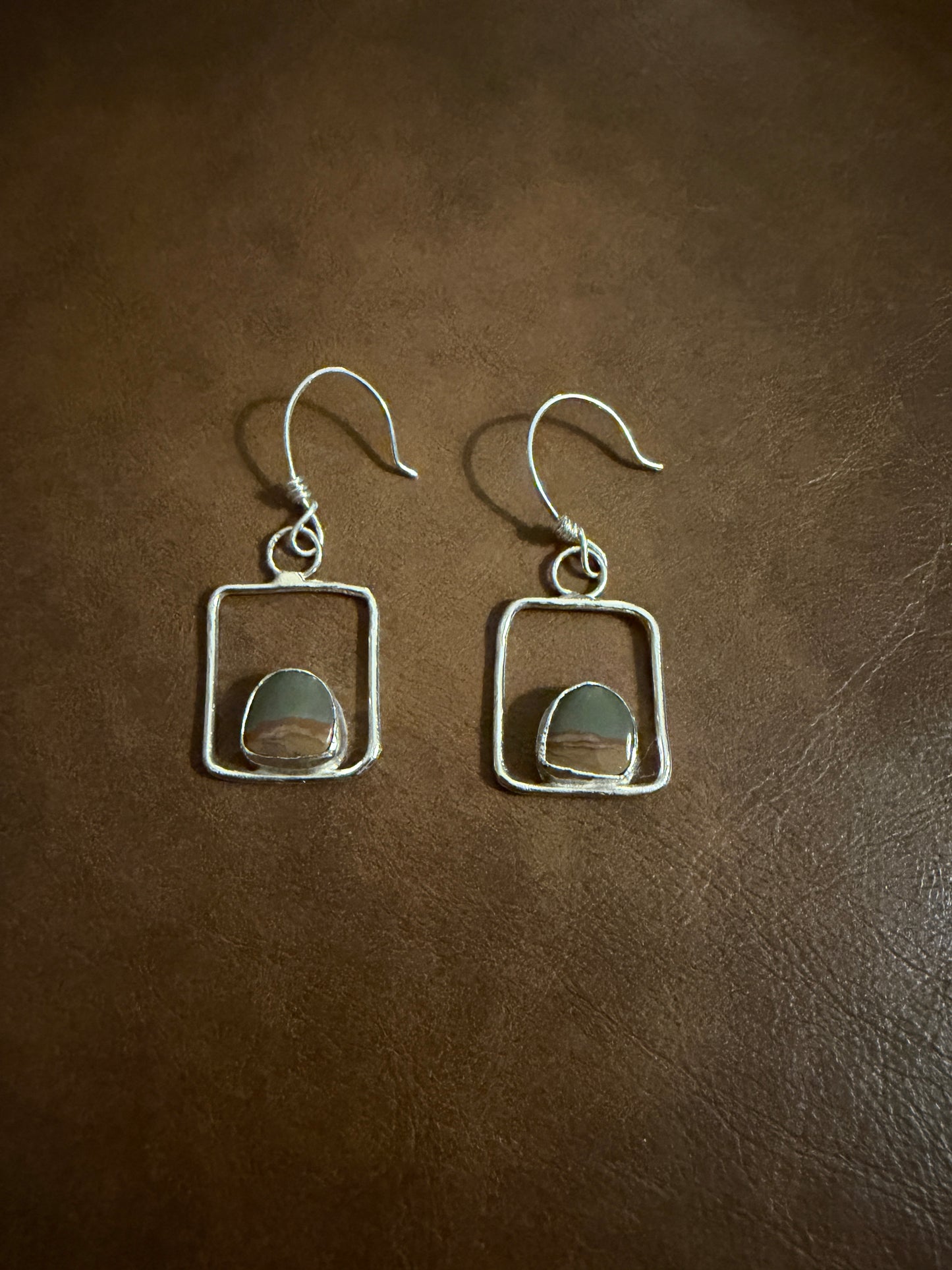 Picture Jasper earrings