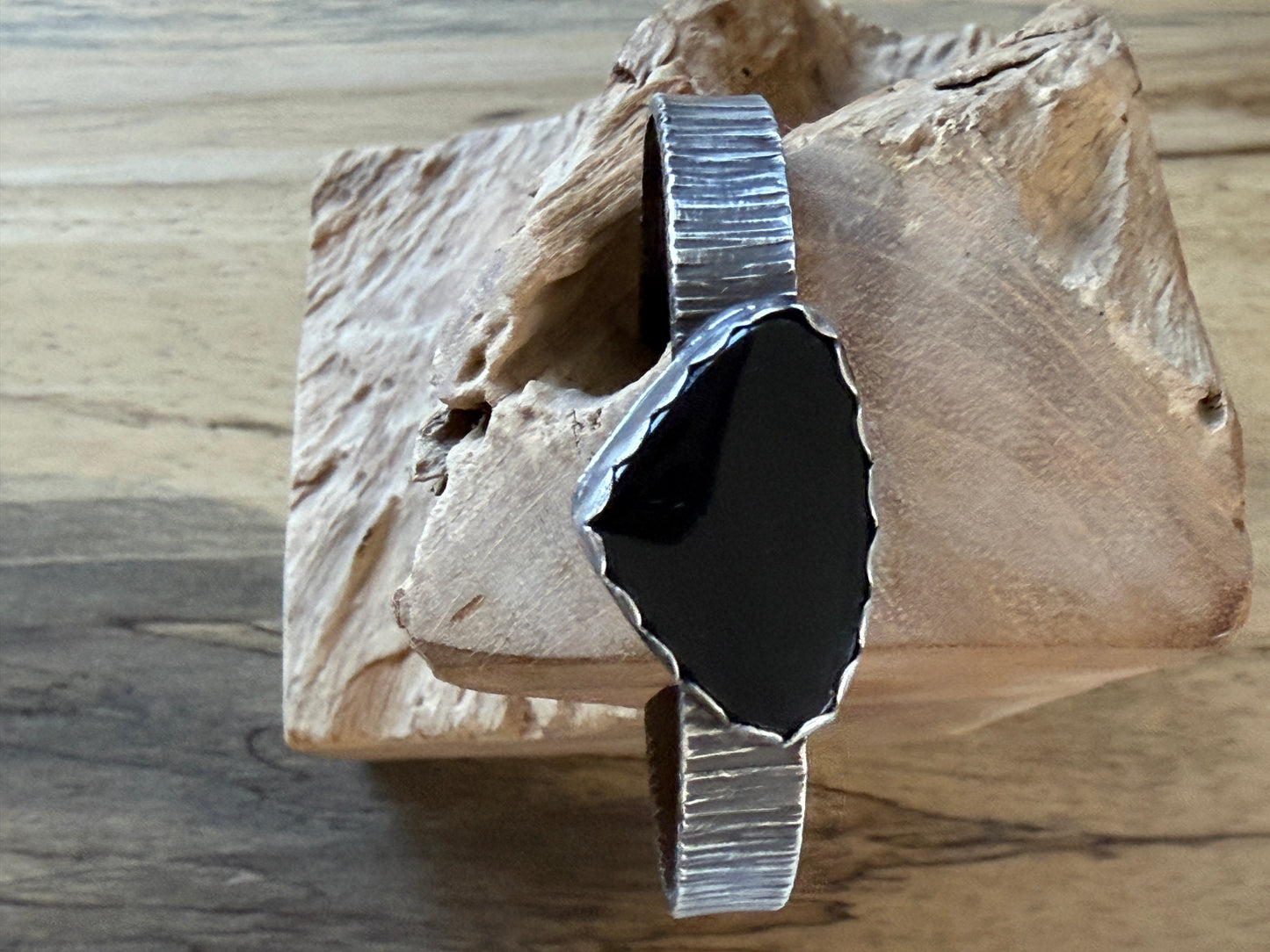 Rainbow Obsidian adjustable cuff Bracelet