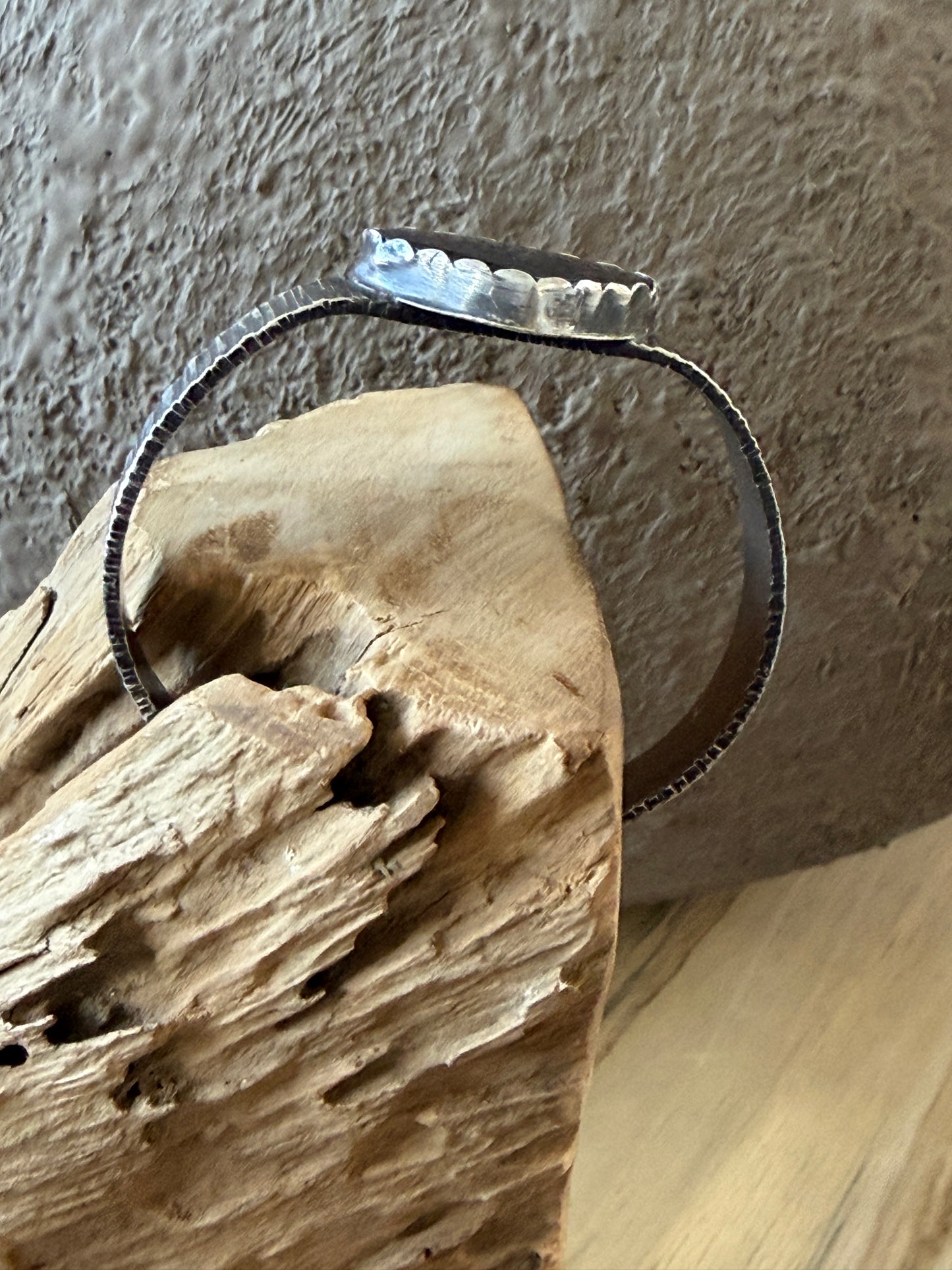 Rainbow Obsidian adjustable cuff Bracelet