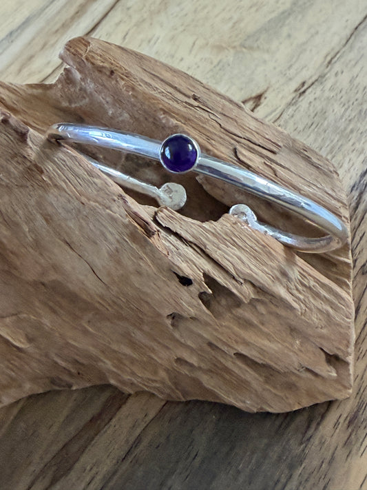 Silver Iolite cuff