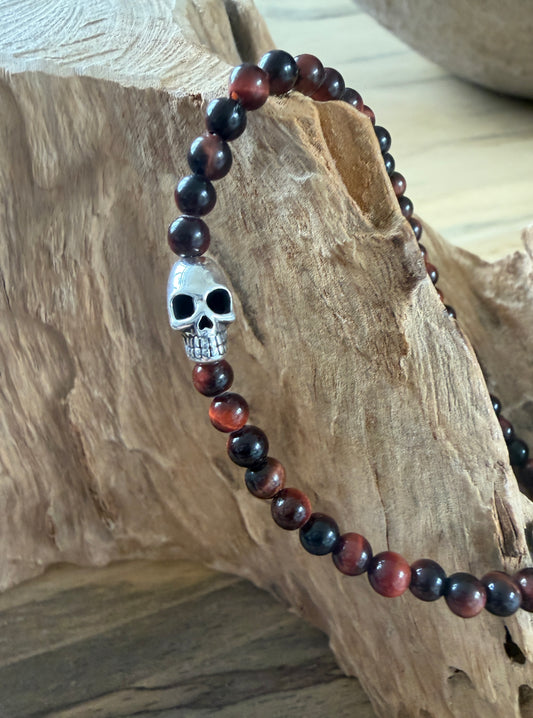 Red tigers eye protection bracelet