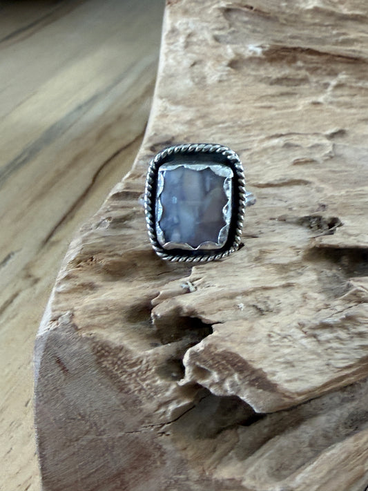 Pink Jasper ring imperfect perfection