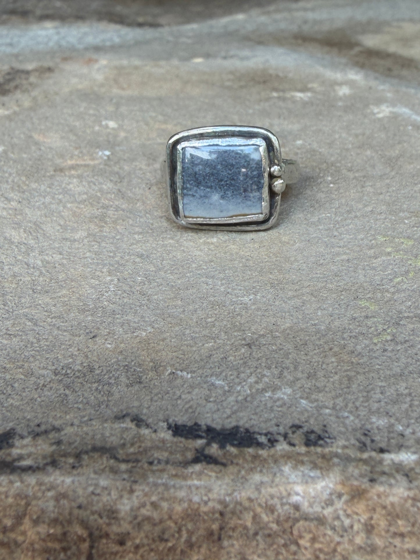 Stary night picture Jasper ring